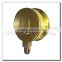 High quality bottom connection brass steam gauge with bayonet bezel