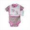 new design leopard print with sweet character bibs cheap kids clothes