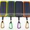 Newly launched portable solar panel charger, Solar Power Bank with 8000mah battery,solar charger for mobile phone
