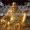 Maitreya Buddha casting bronze statue of the temple of the temple worship Buddha sculpture