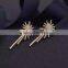 CZ irregular pattern party magnetic earring for girl