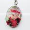 Crystal Keychain for baby gift & souvenirs customized crystal photo keychain