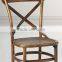 solid wood dining chair cross back chair made in China