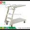 TJG CHINA Warehouse Climb The Ladder Mobile Platform Warehouse Shelf Ladder Truck Mute Wheel Rack