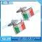 KINGHONG Silver Plated Jewelry Country Flag Cufflink