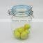 900ml Clear Glass Candy Cookie Jar with Glass Lid and Silicon Ring