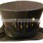 Steampunk madhatter Hand made Leather Top Hat with metal bullet detail