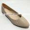 nude patent pu upper tpr sole pointy cheap ballerina shoe women shoes laides flat shoes ballet flats