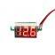2016 new super hot sale DC 4.7~32V Mini Red LED Panel Voltage Meter 3-Digital Adjustment Voltmeter no power supoply