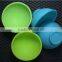 100% food grade colorful silicone bowl