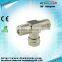 F type male to female to female F connector adapter
