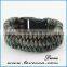 Mix colors Strong layers paracord bracelets with fire starter outdoor survival bracelet