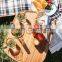 DX030/ Picnic Time Bamboo Portable Wine and Snack Table