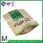 Wholesale customized seed coffee factory supply side gusset kraft window paper bag