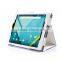 Automatic Wake Sleep Function Flip Leather Cover Case with Elastic Hand Strap for google nexus 9