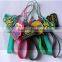 Custom personalized soft pvc mobile keychains