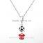 S275 Globalwin Enamel T-Shirt Charms Pendant 925 Silver For Bracelet Making