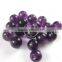 6mm round shape deep purple AAA amethyst semi precious stone loose beads DIY earrings pendant findings supplies 3030006_1