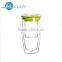 Portable double wall glass tea infuser bottle with tea strainer