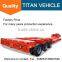 Titan heavy duty utility 48ft 53ft step deck trailer / low loader trailer / drop deck truck trailer