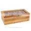 Home Wooden Bamboo Tea Caddy