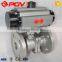 ss304 thread pneumatic ball valve with actuator