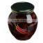 High Quality 100% Tunisian Table Olives,Purple Olives Broken with Cayenne Peppers, Purple Olives 370 ml Glass Jar