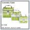 3pcs sets yellow transparent acylic cosmetic case