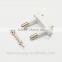 Europe style electronic 2 solid cnc machining hollow pin with custom plug