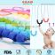 2017 Latest design silicone baby teething beads necklace