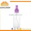china supplier transparent empty pet 50ml spray plastic bottles