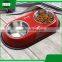 pet accessories eco anti slip stainless steel double cat dog pet feeder water food bowl