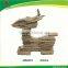 standing christmas wooden deer decoration