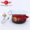 New Design With Custom Logo Persimmon Type Enamel Casserole Set Turkey Pot With Glass Lid