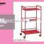 Metal kitchen vegetable storage cart, space saver mobile bathroom storage rack