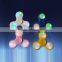 2017 Shine LED Hand Spinner Tri Fidget Finger Spinner EDC Spin Stress Focus Desk Toy