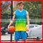 Sepcialized cool mesh basketball jersey color blue
