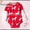 merry christmas baby girls long sleeve one piece animal rompers organic cotton bodysuits