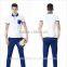 summer fashion men's two color polo shirt design with combination