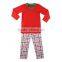 Wholesale Toddler Boy Girl Cotton Christmas Pajamas Boutique Baby Clothes Kids Gingham Christmas Pajamas