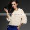 winter wholesale genuine rabbit hair jacket raised grain waves were thin lady short sleeves fur coat