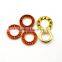 3 colors 17mm round metal brass rhinestone eyelets crystal diamond grommets glass eyelets RE-17mm-002