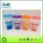 Twist-Off double-deck plastic cereal breakfast cup with spoon , salad cup , candy color