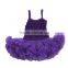 Lovely Baby Girls Lavender Pettidress Rose Dress One Piece Dress Chiffon Pettidress