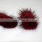 Handmade real fur decoration wholesale genuine fur bowknot for girl