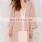 Women Cut-out Botton Hem Kimono Sleeve Jacket 2017
