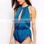 Wholesale Women Halter Chiffon Lace Playsuit