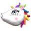 New Custom Plush Unicorn Pillow 2017 Home Decor Stuffed Soft Kids Plush Pink Poop Emoticon Emoji Pillow