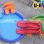 Colorful Monster Style 20 m Long Inflatable Water Park With Slide And Pool