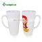 V-shaped 17oz white blank sublimation coated mug wholesale